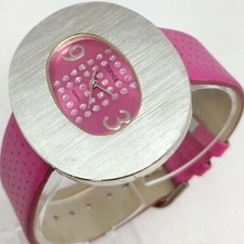 Bijoux Terner Strass Quartz Superbe Lebrocantheure Montre Vintage Watch (PCTN)
