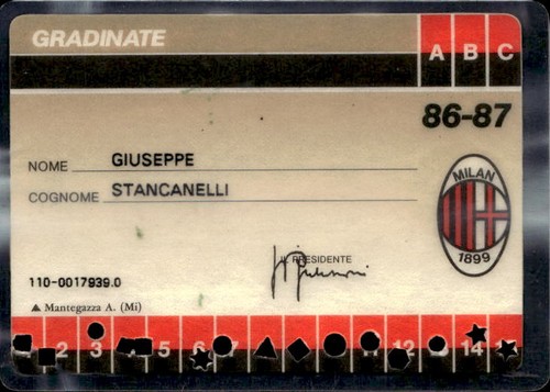 Biglietto stadio milan - biglietto,