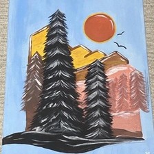 Quadro paesaggio originale