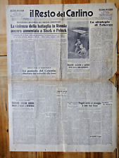 1944-IL RESTO DEL CARLINO-Liberazione di Norcia-ISOLA D'ELBA e PANTELLERIA+