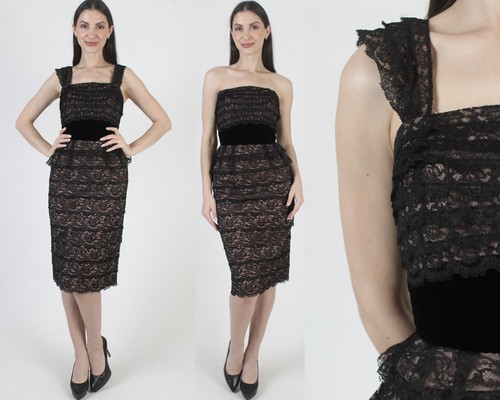 Abito vintage anni nero - anni, 50