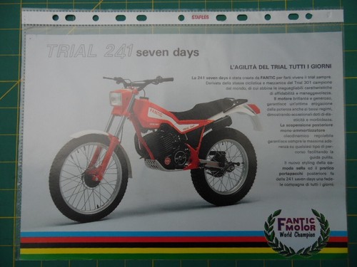 Brochure vendita fantic 241 - brochure,