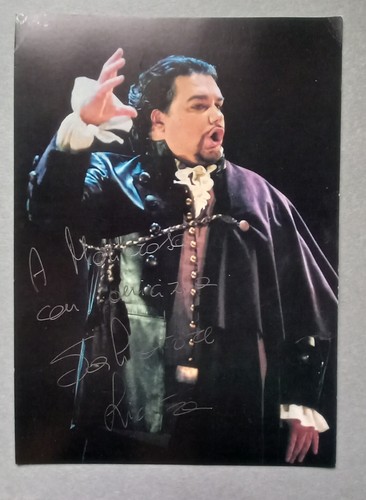 Foto cartoncino autografata - foto, su