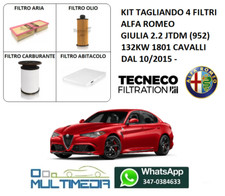 KIT TAGLIANDO 4 FILTRI  ALFA