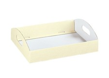 5 PEZZI SETA AVORIO Cesto