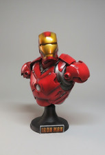 Bust Iron Man 1/4 Escala – Figura 24cm en Resina Pintada a Mano | Cabeza Interca