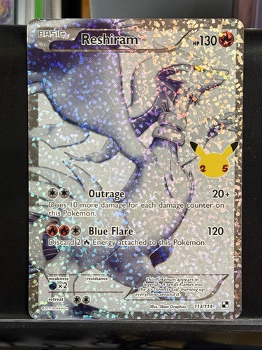 Carta pokémon tcg reshiram - carta,