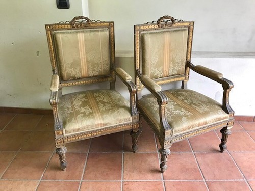 Coppia eleganti poltrone - coppia, di