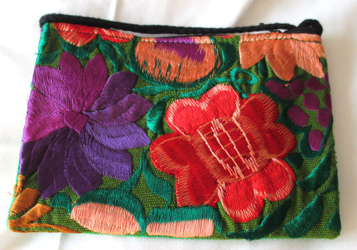 Portafoglio fiori con cordino