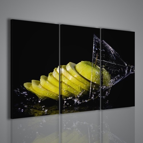 Quadri moderni apple green - green, iii