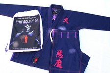 Tuta BJJ Gi Uomo Braziliana Jiu Jitsu Uniforme Adulto "Gouki" Sottomissione Cecchino