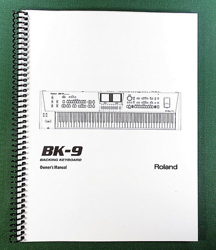 Roland owner s - roland, bk-9