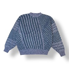 Maglione girocollo viola uomo