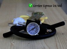 Regolatore di Pressione Benzina MANOMETRO universale per AUTO NERO black