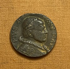 VATICANO - MEDAGLIA ANTICA PAPA PIO XI 1931 - ricordo di Roma in bronzo🇻🇦