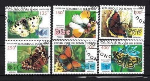 Animali farfalle benin 1998 - animali,