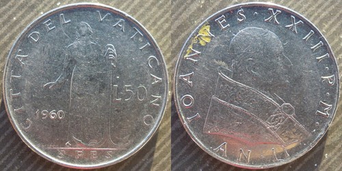 Vatican city lire 1960 - 50,