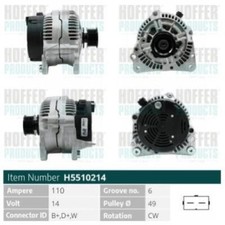 Alternatore per VOLKSWAGEN PASSAT B3 B4 H5510214 <