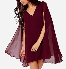 Vestito Con Mantella Donna -