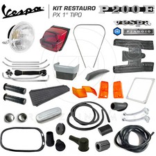 KIT RESTAURO COMPLETO RICAMBI ACCESSORI PER PIAGGIO VESPA PX PE 200 P200E 77-82 