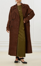 Trench cappotto donna pelle