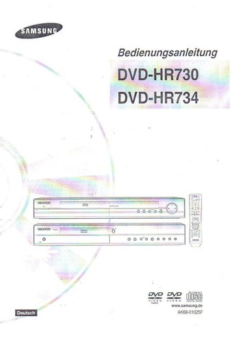 Samsung 730 734 tedesco - hr, dvd