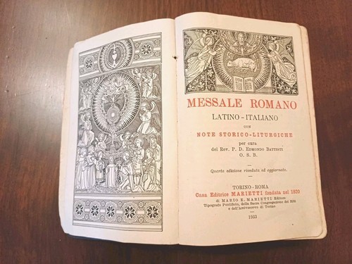 Antico messale romano - messale,