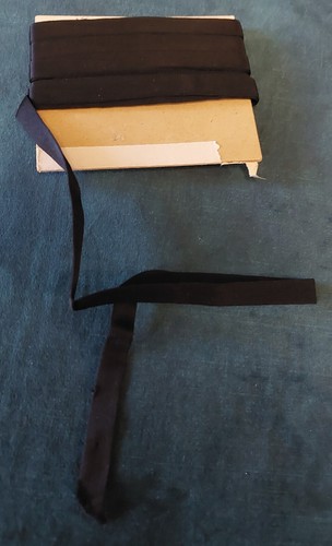 Nastro tubolare raso nero - nastro,