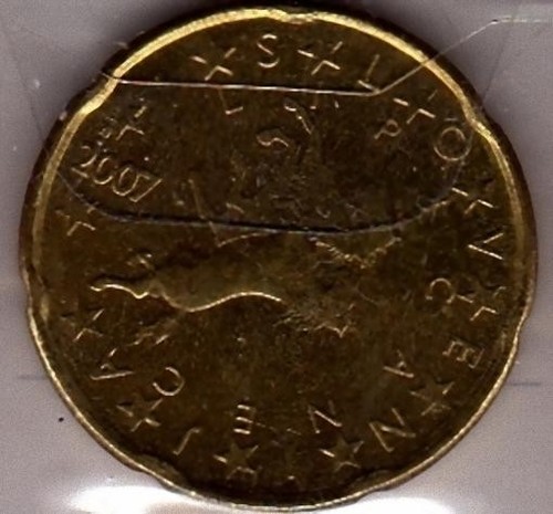 E772 moneta coin slovenia 20 - coin,