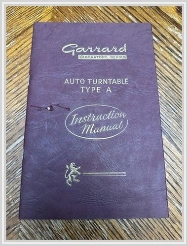 Manuale istruzioni giradischi