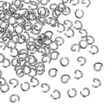 160pcs Silver Open Jump Rings