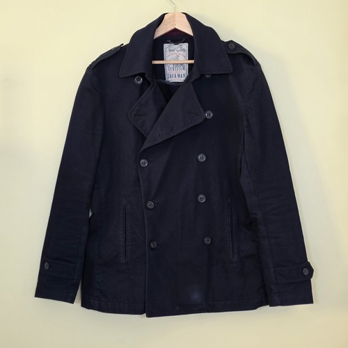 Zara trench coat men navy - zara,