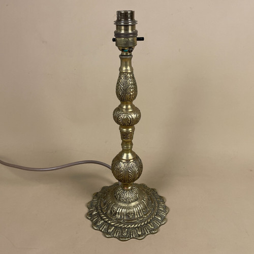Antique brass gold metal lamp - brass,