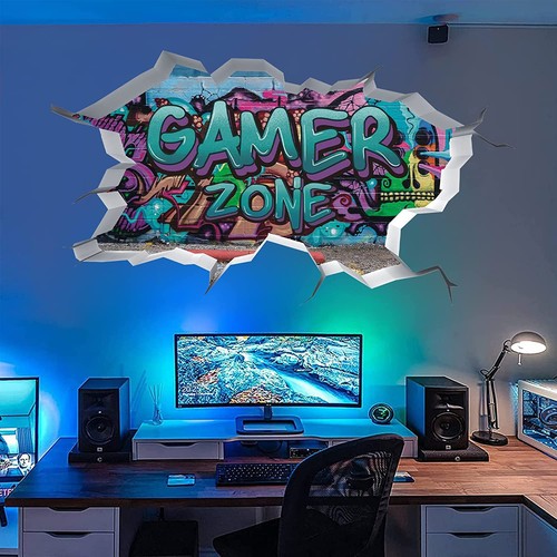 Toarti gamer zone adesivi - gamer,