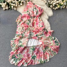 Women floral chiffon holiday - floral,