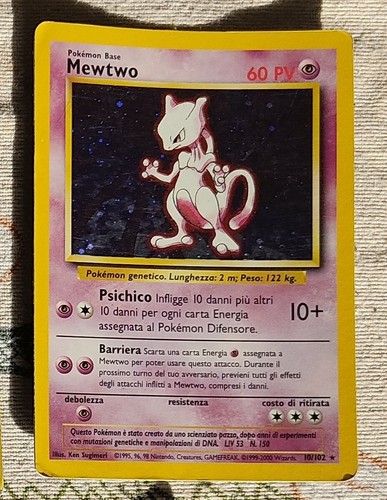 Pokemon set base mewtwo - set,
