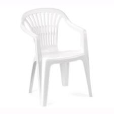 Sedia Da Giardino In Resina mod. Ischia con Braccioli Impilabile BIANCA