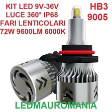 KIT LED HB3 LENTICOLARE 70W 9005 360° SPECIFICO FARO 12V SLIM CANBUS AUTO 6000K