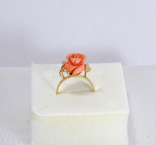 ANELLO CORALLO ORO GIALLO 18