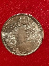 Moneta CITTA' DEL VATICANO 500 Lire Paolo VI 1966 ARGENTO  FDC