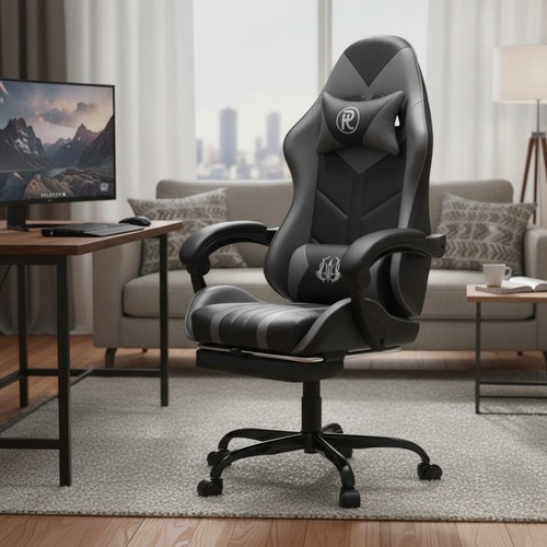 Sedia gaming con poggiapiedi - con, e