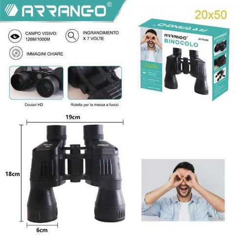 Binocolo 20x50 militare - hd,