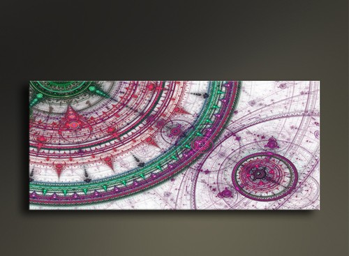 Stampa tela astratta - su,