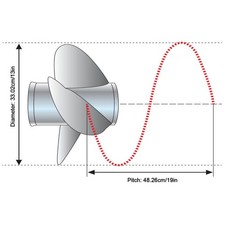 Elica fuoribordo 13x19 alta