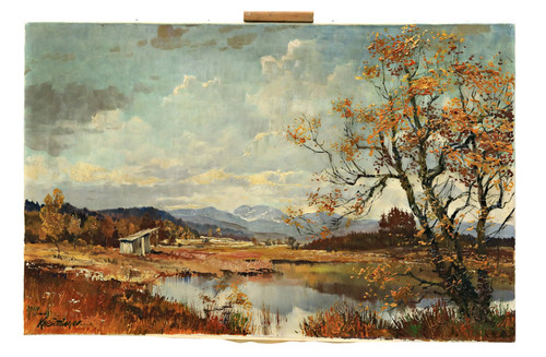 Dipinto olio paesaggio - dipinto,