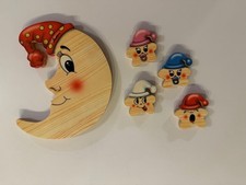 Bartolucci Decoupage Set Famiglia Luna con le Stelle - Ornamento camera Bambini