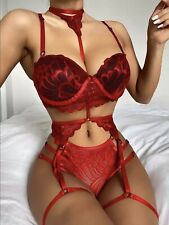 Completino Intimo Sexy donna Lingerie reggiseno perizoma hot body erotico notte