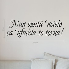 Adesivo murale Napoli frasi