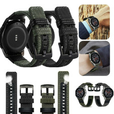 Cinturino orologio classico in pelle e nylon per Samsung Galaxy 46 mm / Gear S3