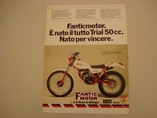 advertising Pubblicità 1979 MOTO FANTIC 330 TRIAL 50 cc